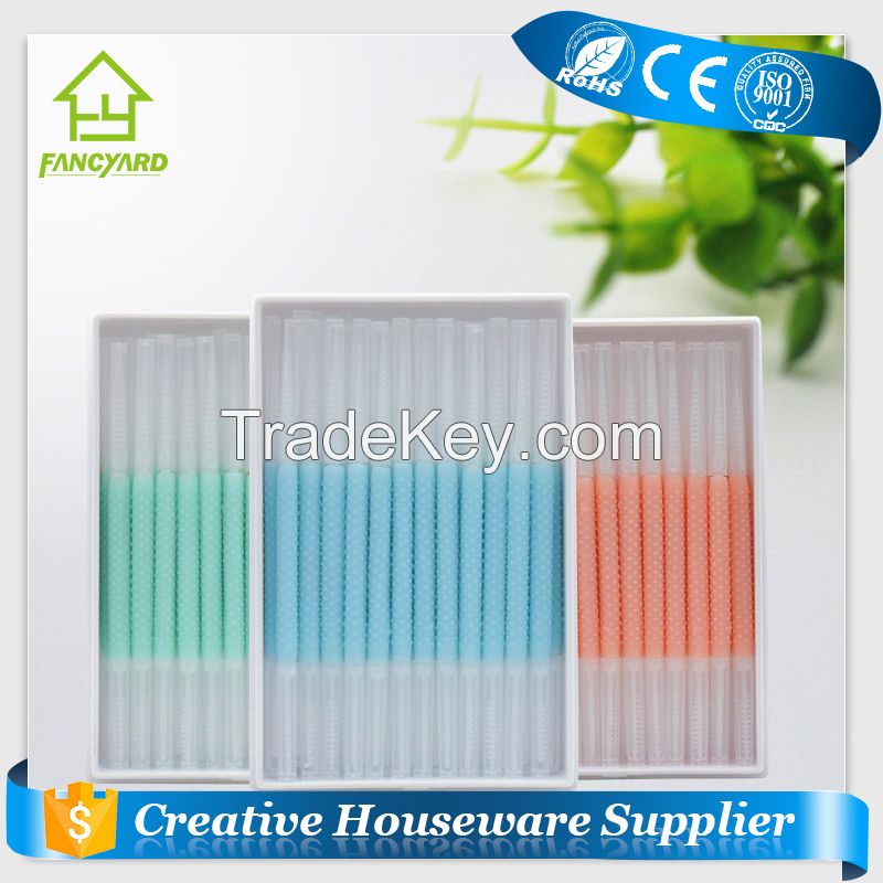 [Fancyard] Plastic Toothpicks/ New Product Portable Toothpicks Plastic Brush In Clear Case Toothpicks (FY2011)