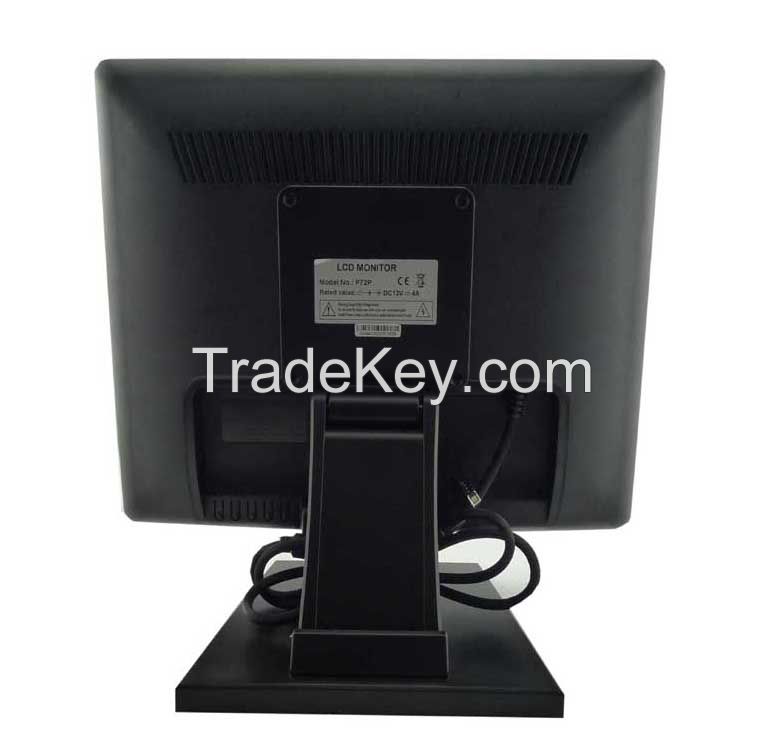 5 Wire Resistive 15 inch LCD Touch Screen Monitor for POS Machine