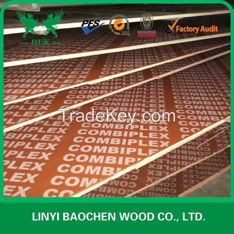 Finger-Jointed Brown Film Faced Plywood 15mm - 21mm For Construction