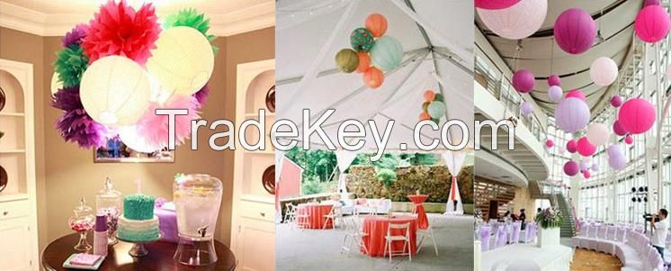 Chinese Wholesale Round Paper Lantern Wholesale for Party Decoration Wedding Decoration