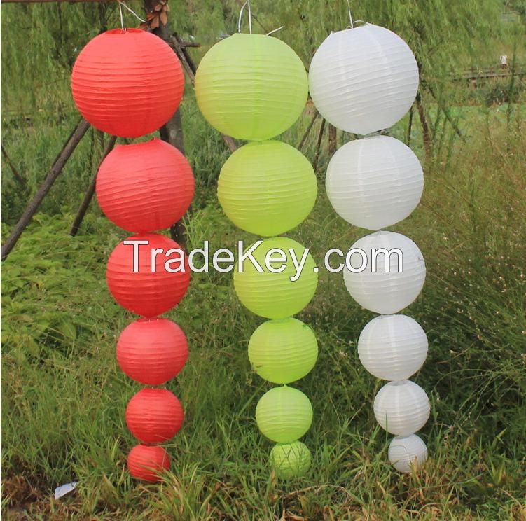 Chinese Wholesale Round Paper Lantern Wholesale for Party Decoration Wedding Decoration