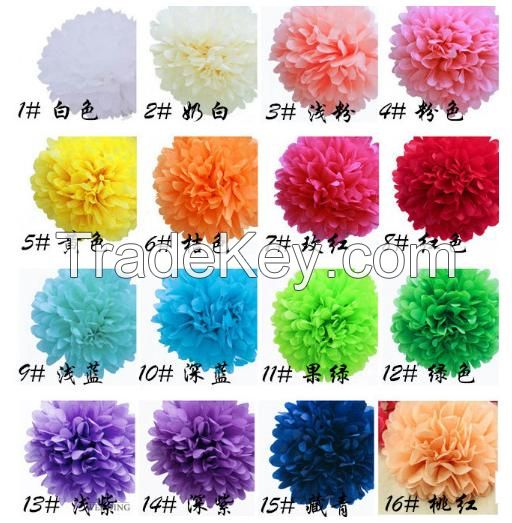 Party or Wedding Decorations Beautiful Wholesale Tissue Paper Poms