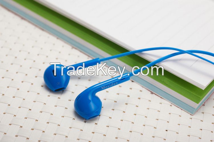 Blue Stereo Sports Earphone with Mic for music and call