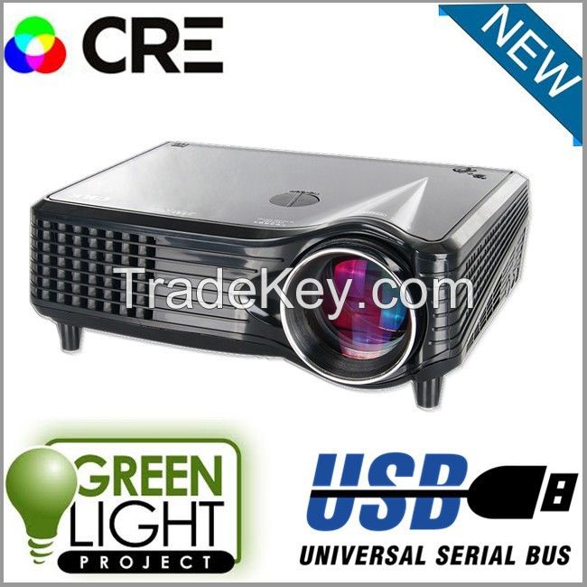 800*480 HDMI VGA AV USB led 3d projector CRE X300