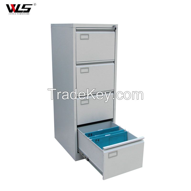 Luoyang WLS high quality Steel Storage Metal 4 Drawers Vertical Filing Cabinet For Office