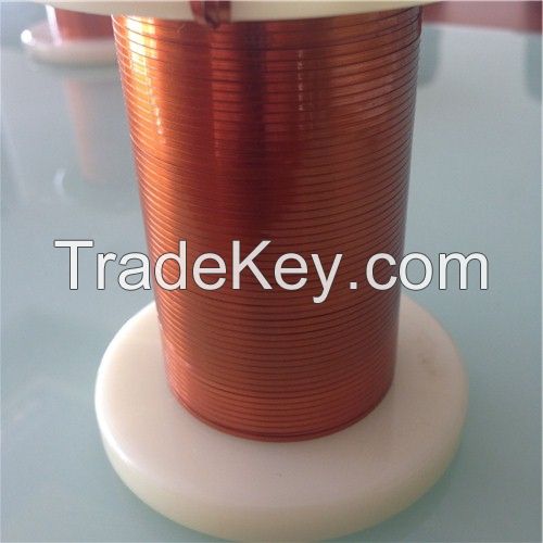 Ultra-fine self-fluxing polyurethane flat enamelled wires