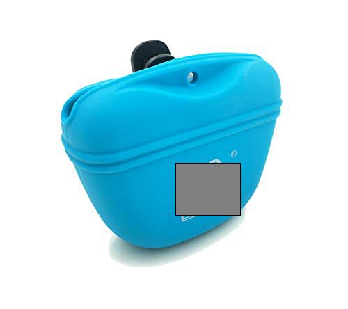 Dog Training Bag Silicone Food Pocket, Hands Free Treats Pouch with Belt Clip and Magnetic Closing 
