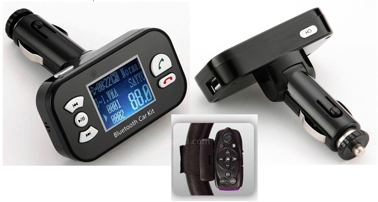 Bluetooth car kit & FM transmitter with USB/SD slot