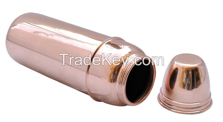 THERMOS STYLE COPPER WATER BOTTLE MADE OF PURE COPPER FOR TAMARA JAL BENEFITS