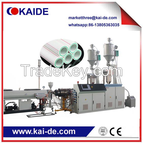Three layer PPR Glassfiber Pipe Making Machine PPR pipe production line