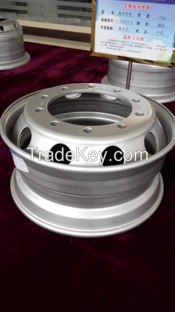 Steel wheel rim