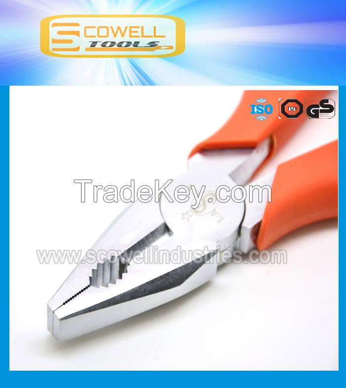CR-v Steel Combination Pliers, Industrial Linesman Nippers