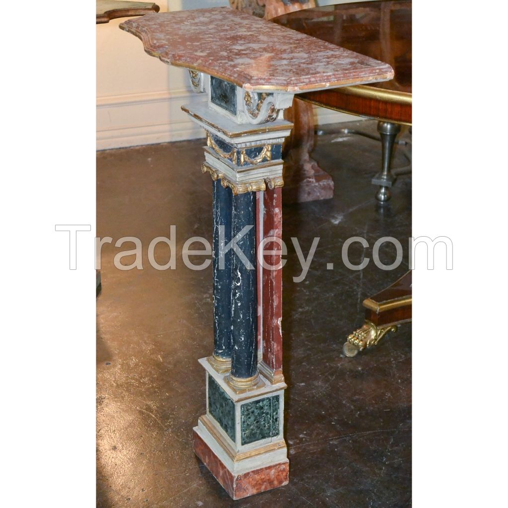 19th Century Italian Painted Console