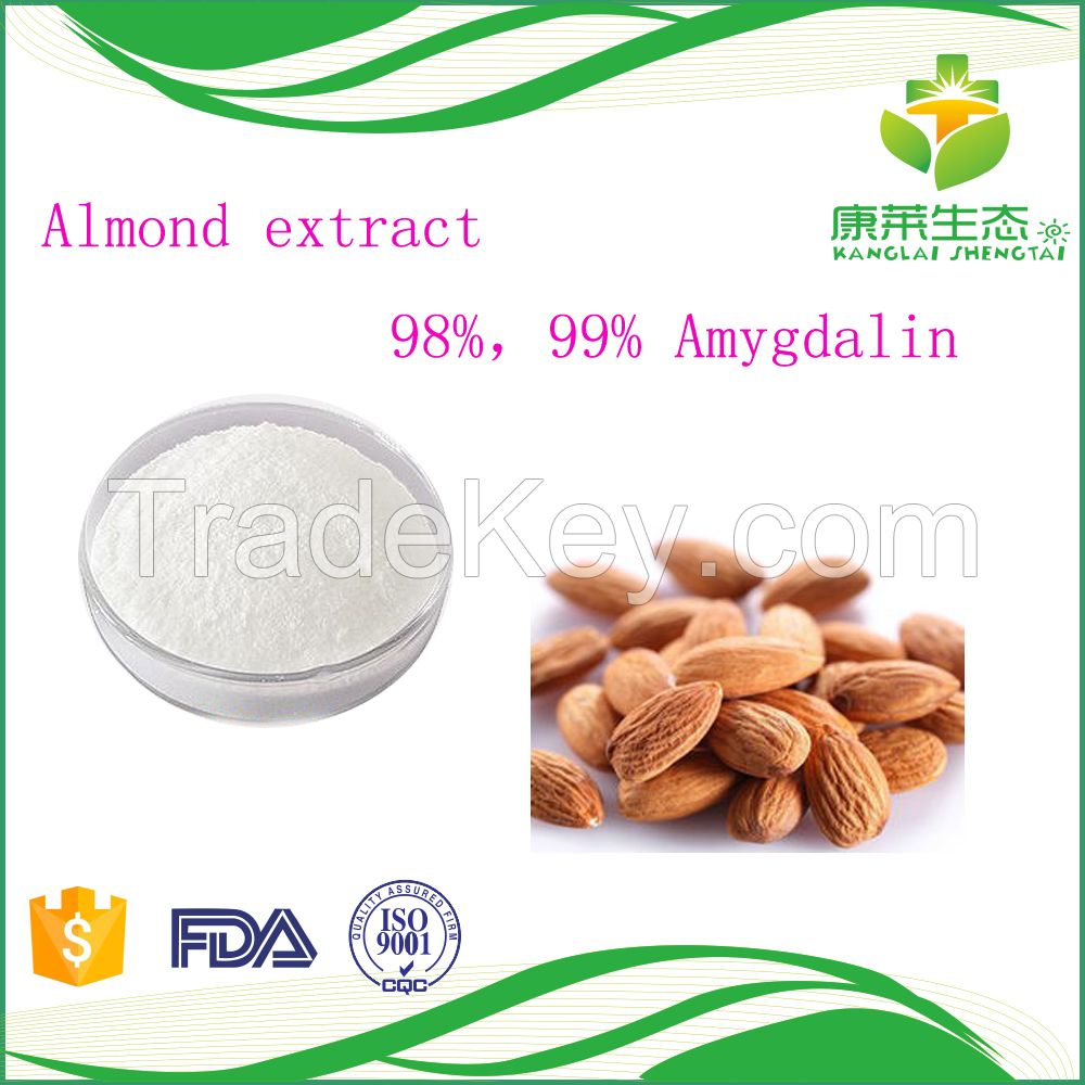 Factory supply pure bitter Almond extract powder 98% 99% Amygdalin HPLC