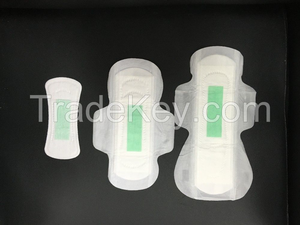 Disposable Lady Anion Sanitary Napkin for Night Use