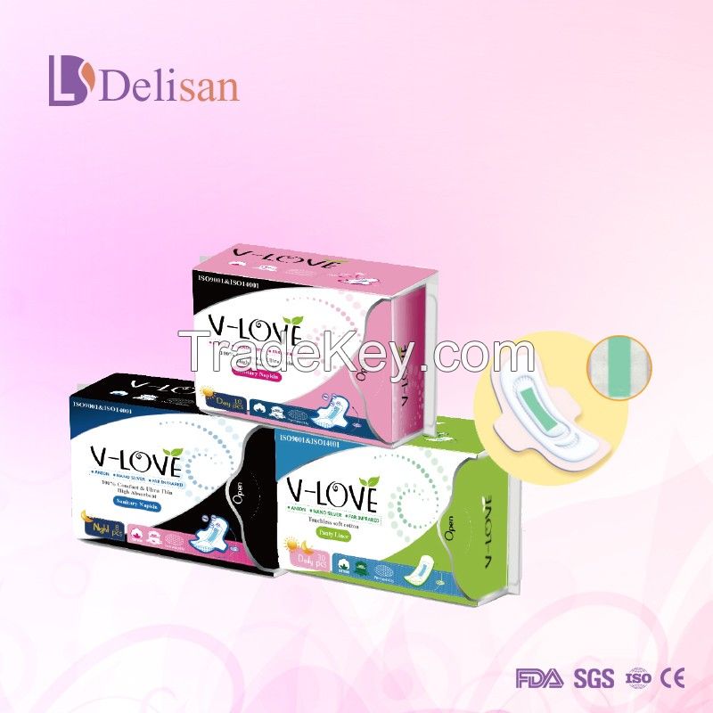 Shenzhen Vlove Anion Sanitary Pads for Women