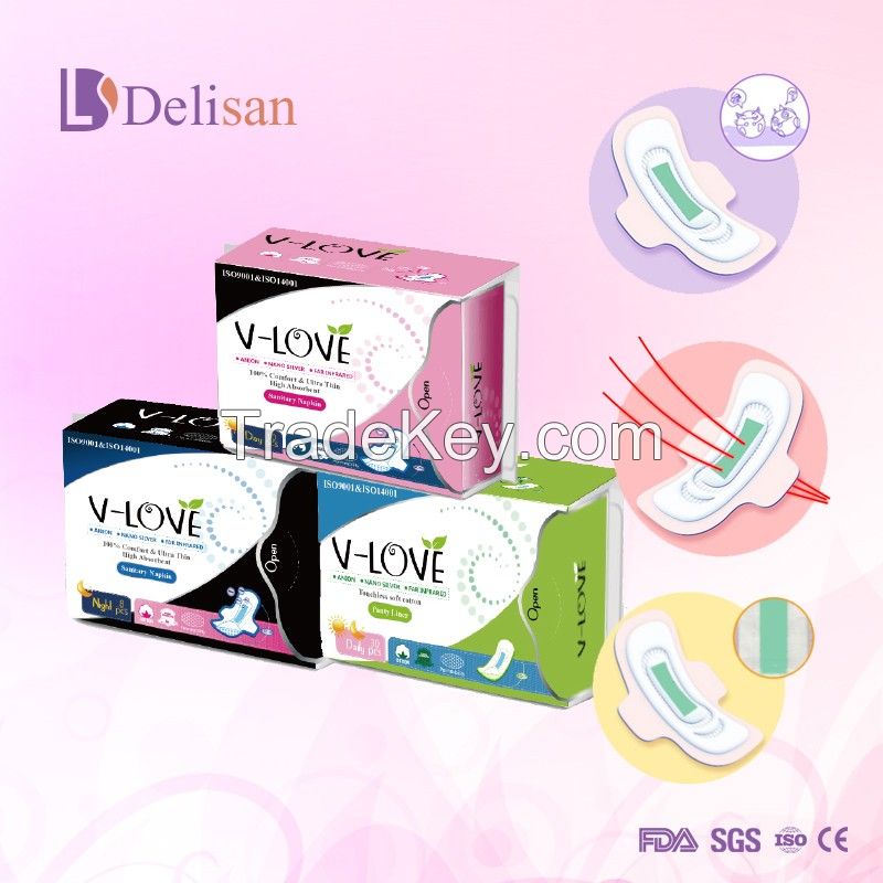 Super Absorbent Adult Menstrual Pad Sanitary Napkin