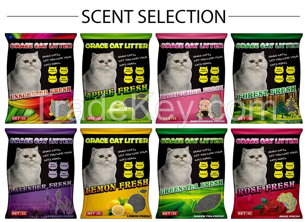 Activated Carbon Cat Sand Natural Fragrance Cat Litter