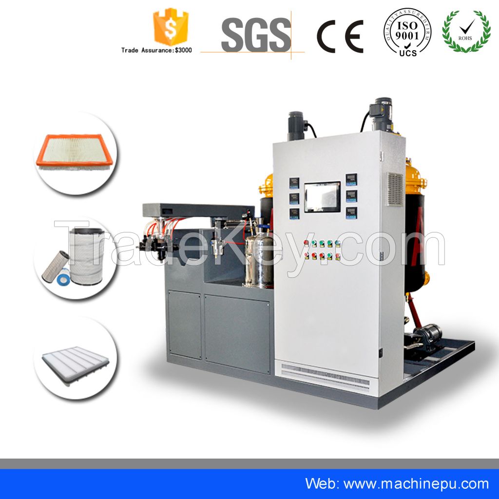 PU Medium Temperature polyurethane elastomer car air filter machine