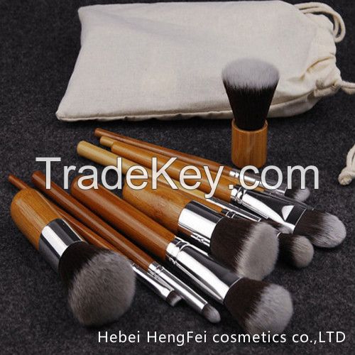 Bamboo handle makeup brush