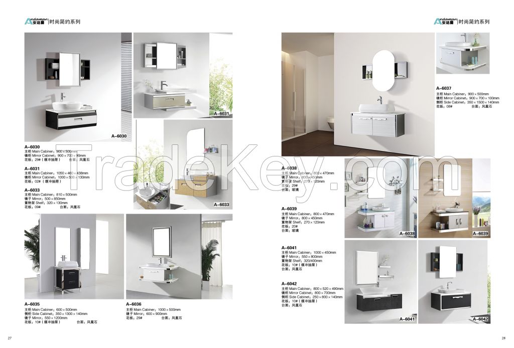 stainless steel bathroom cabinet Color sample  High quality Good price