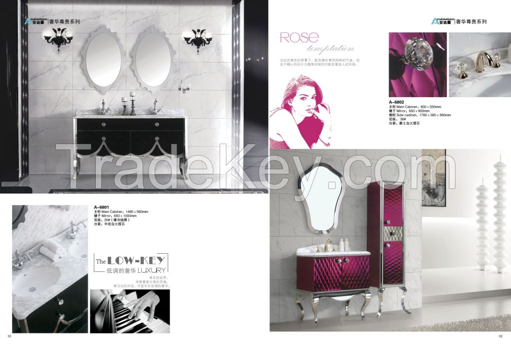 stainless steel bathroom cabinet Color sample  High quality Good price