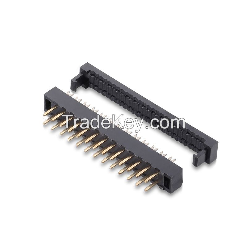 Two-piece suit 1.27mm pitch 20 to 80 pin IDC connectors 