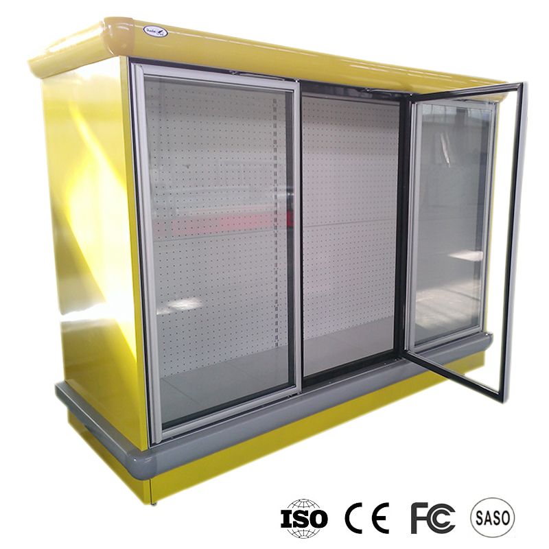 Glass Door Curtain Showcase For Commercial Refrigerator