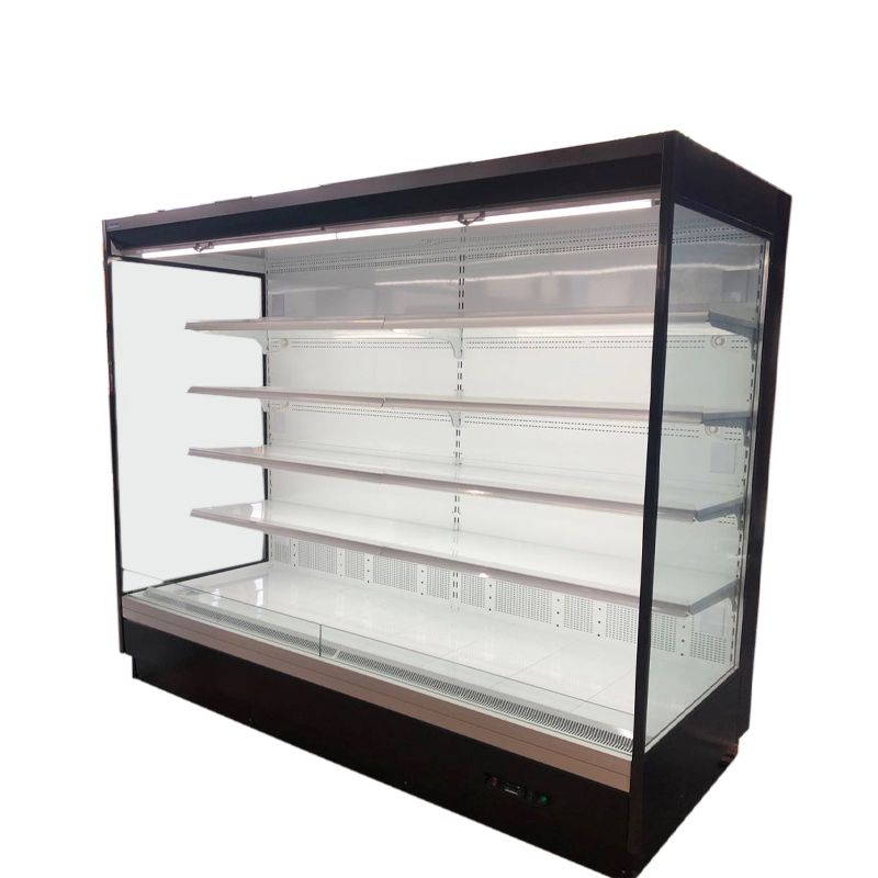 Commercial upright chiller multideck display open refrigerator