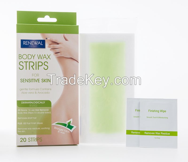 Body Waxing Strips for sensitive skin