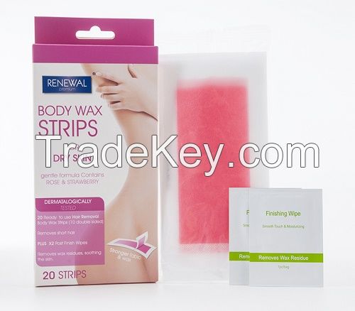 Body Waxing Strips for dry skin