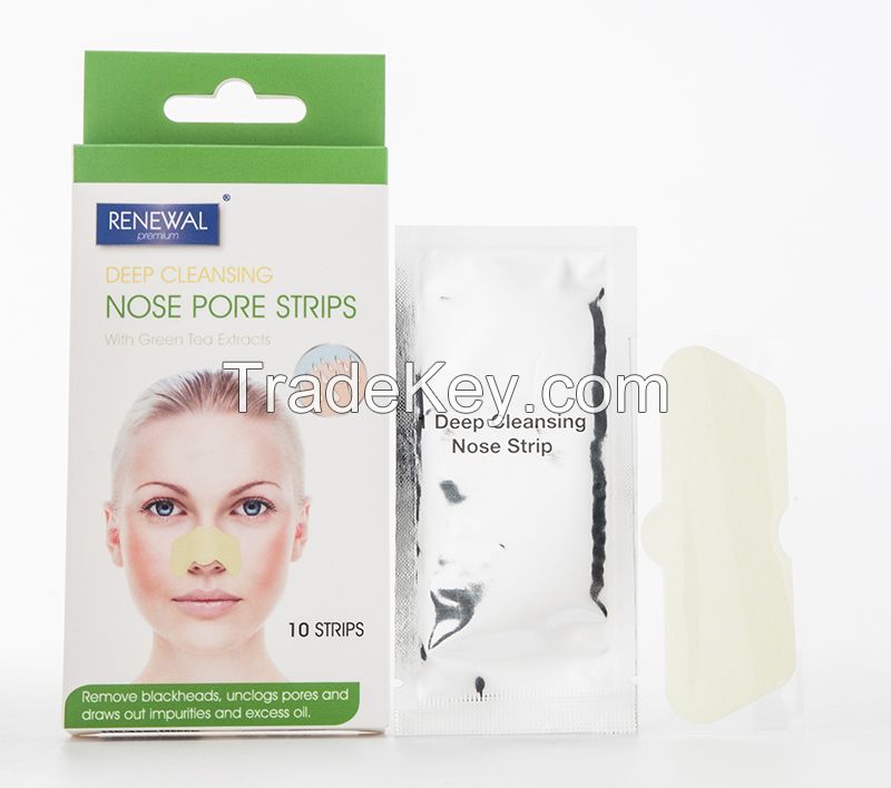 nose pore strips--Green with Green tea