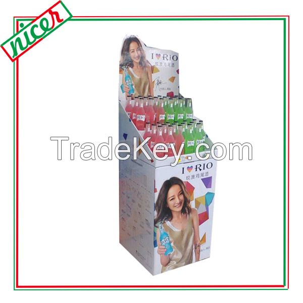 Promotion Beverage cardboard Store Display