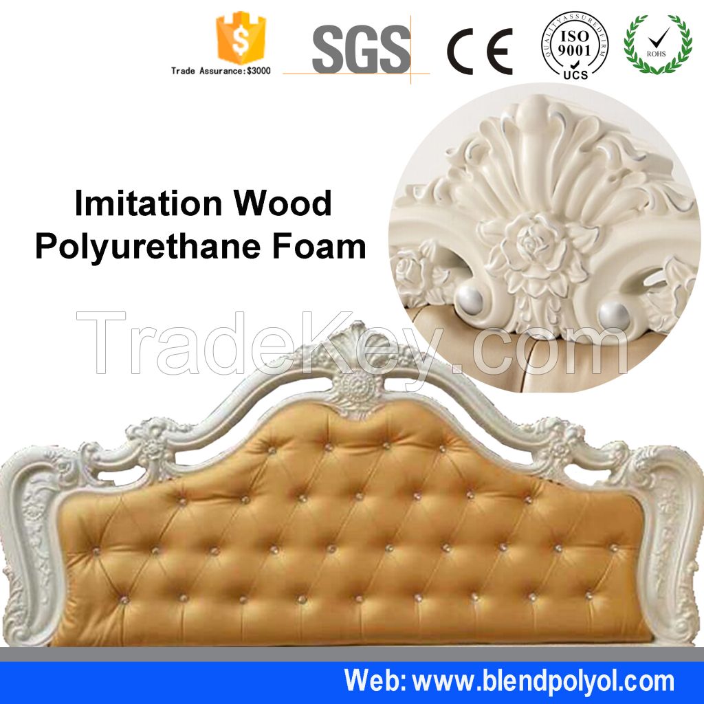 Polyurethane isocyanate and polyol Imitation wood foam For Furniture pillar