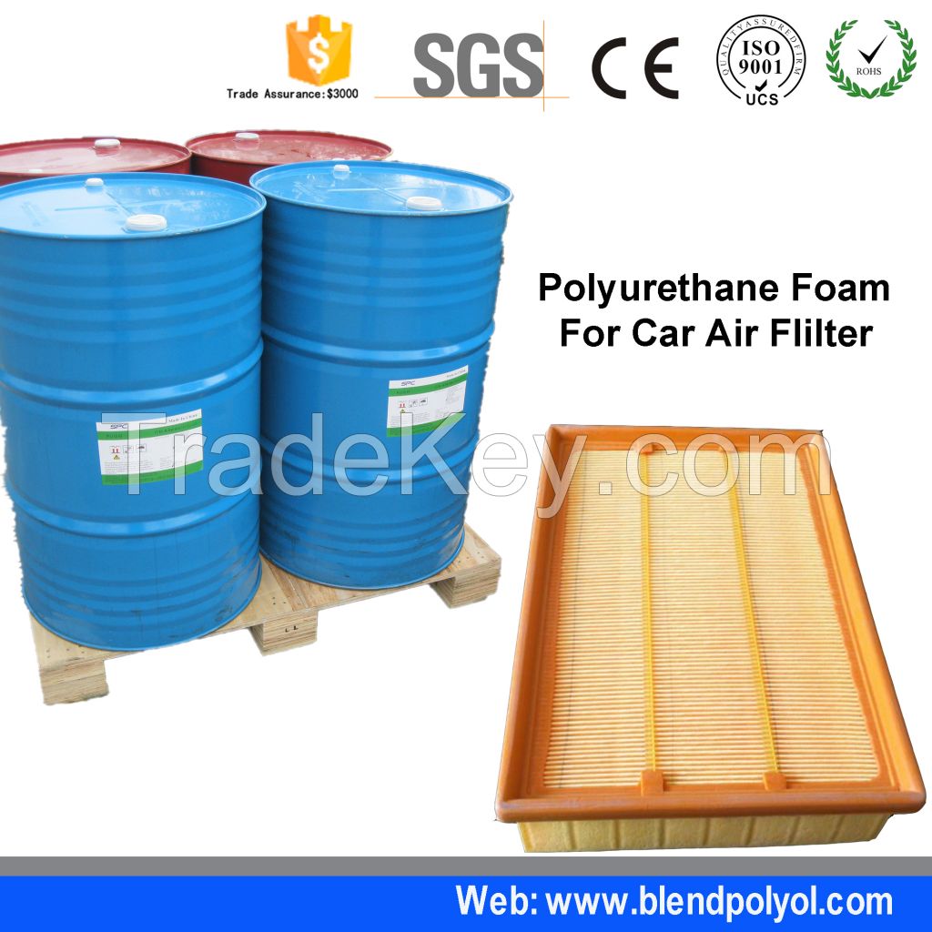 PU car fliter air with polyol resilience polyurethane filter material