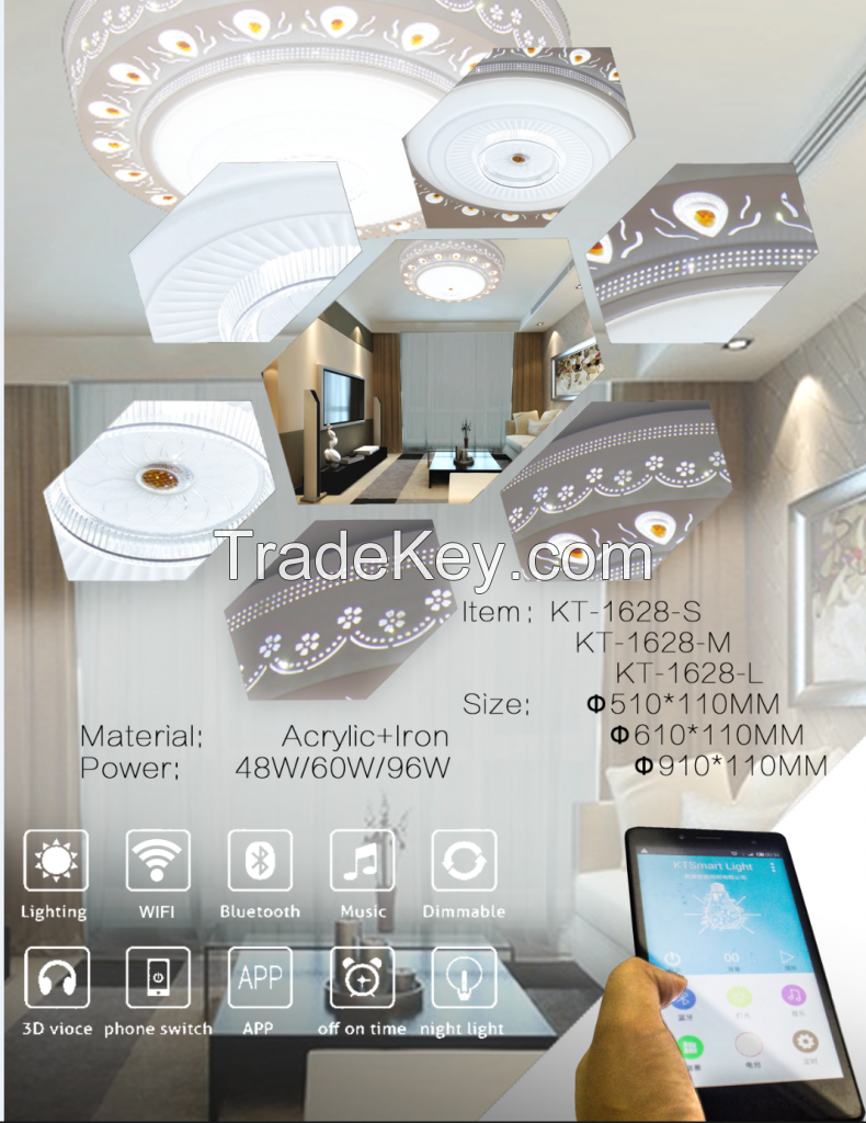 LED smart music ceiling light