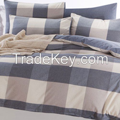 1.5m bedding set 4-piece with grid pattern