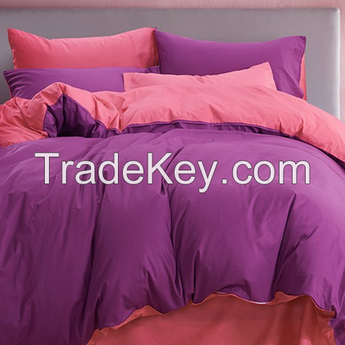 Cotton Binary Pure Color Bedding 4 Piece Set 2.0m