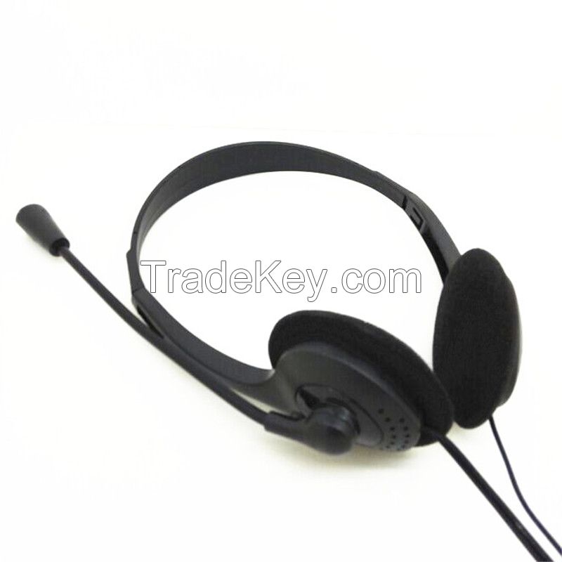 fashion cheap price computer multimedia headset with rotary boom mic