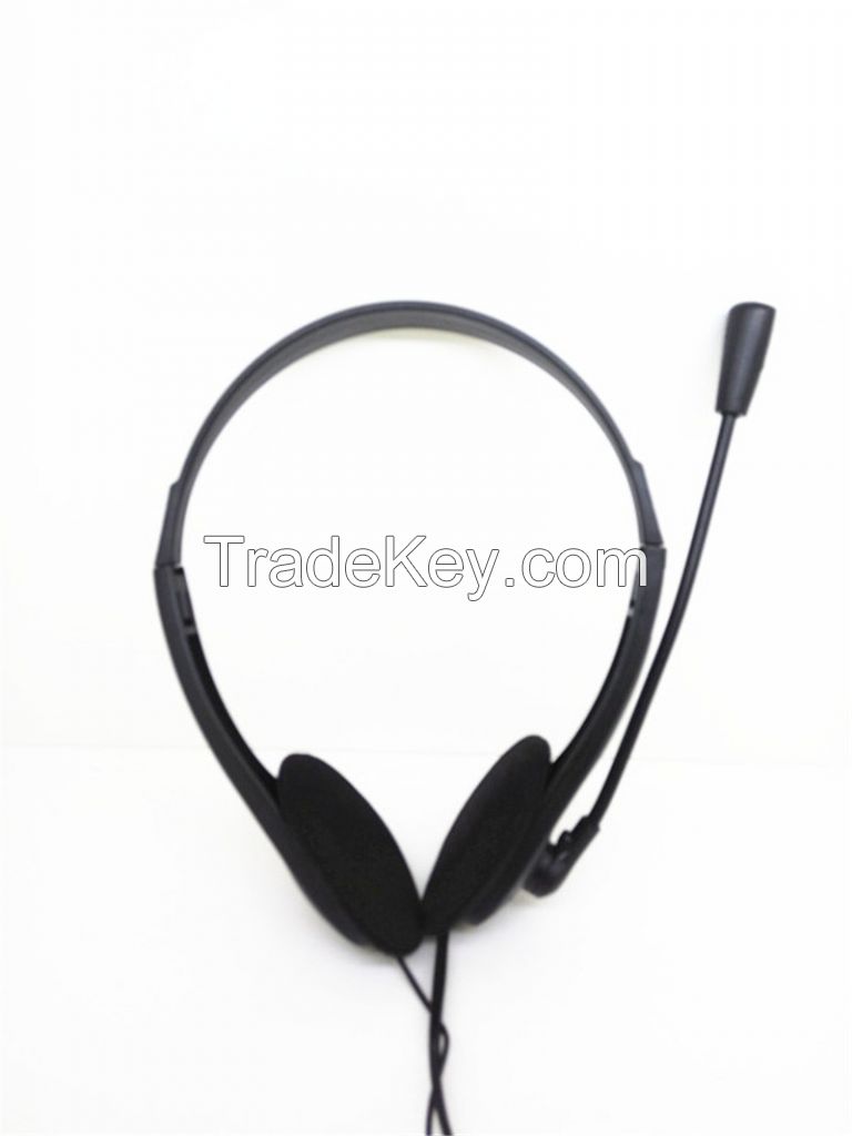 fashion cheap price computer multimedia headset with rotary boom mic