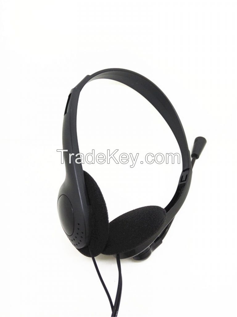 fashion cheap price computer multimedia headset with rotary boom mic