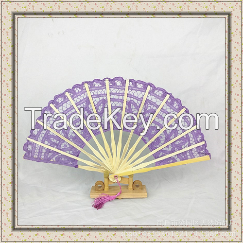 Well-sale and Popular Handcraft embroidery fan for decoration