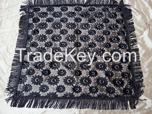 Middle-East style black craft tablecloth