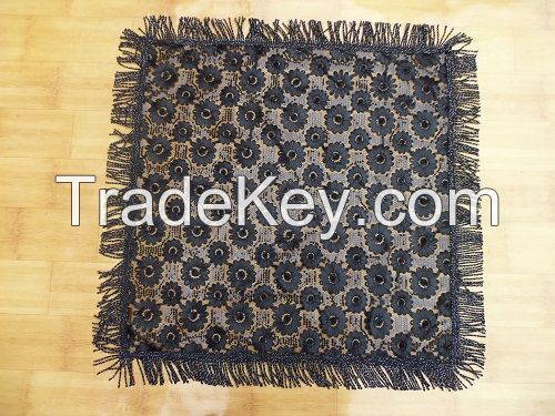 Middle-East style black craft tablecloth
