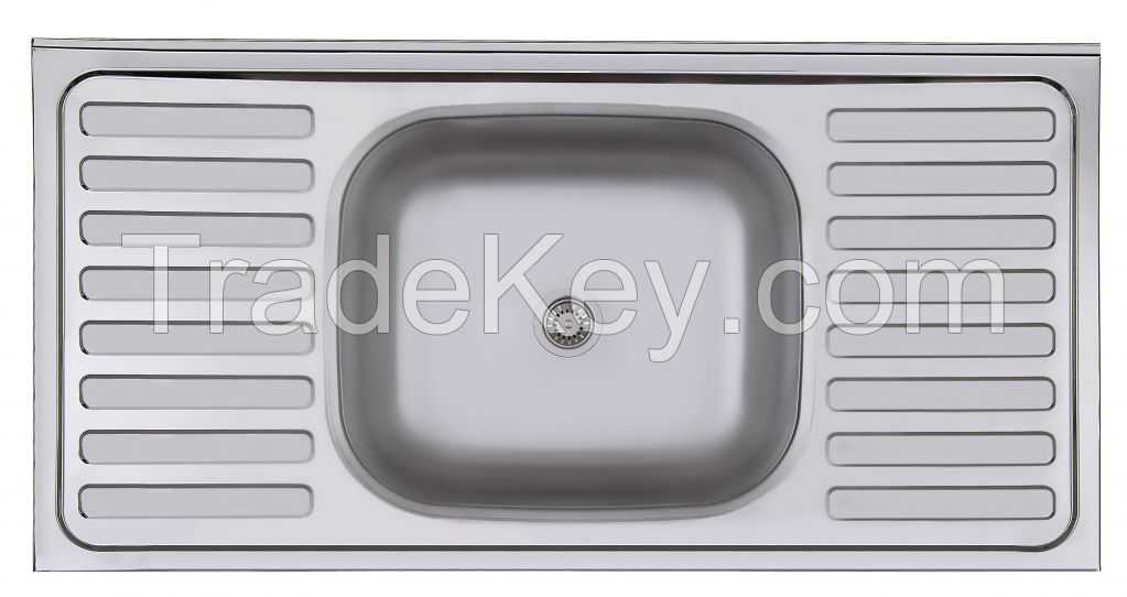 50x100 BF Stainless Steel 304BA Kitchen Sink