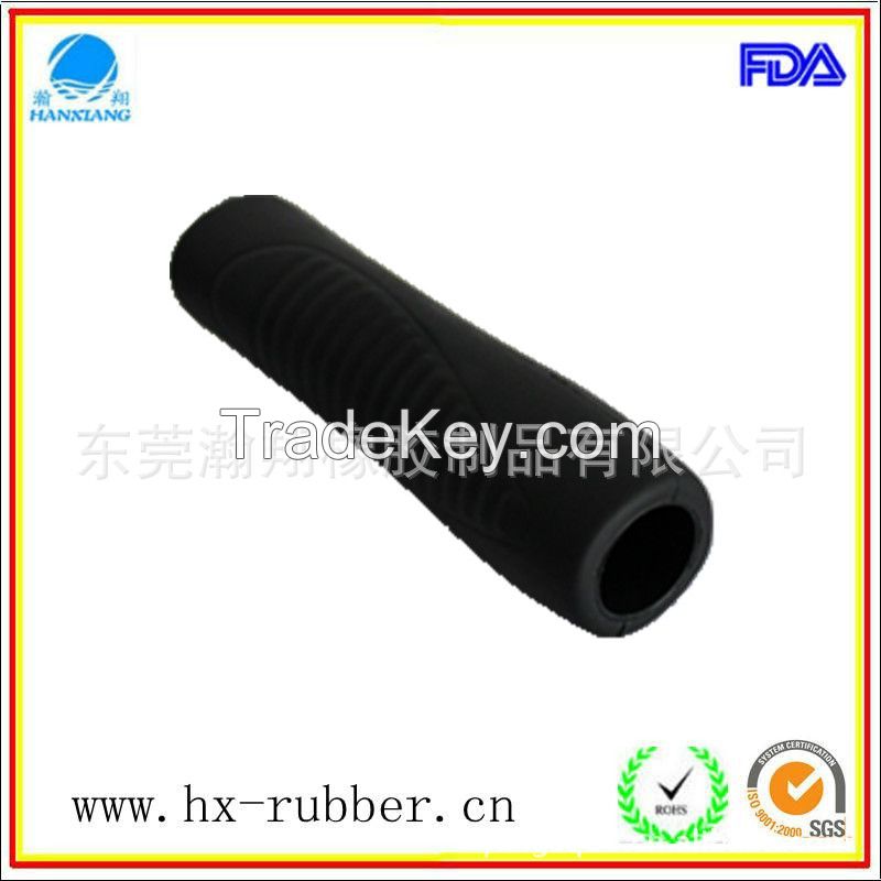 Extremely soft silicone rubber handle grip for motorcycle