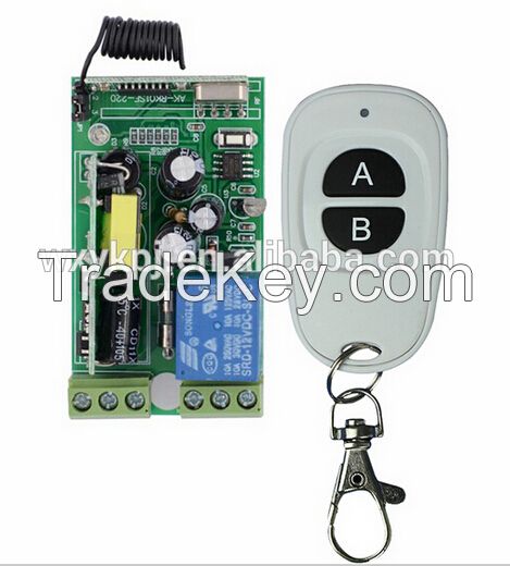 AK-RK01S-220-E 220V 110V 1CH 10A RF Wireless Remote Switch For Light L