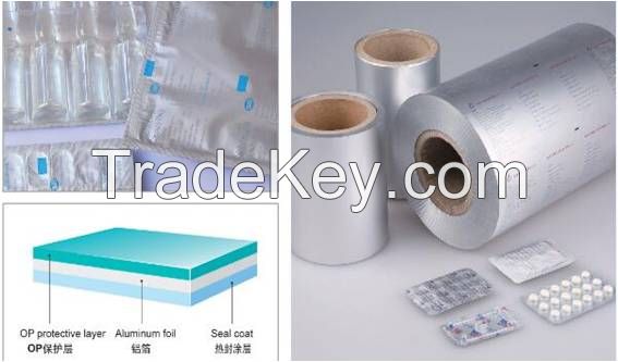 Pharmaceutical Ptp Aluminum Foil/ Pharmaceutical Grade Ptp Aluminum Foil/ Pill Blister Packaging