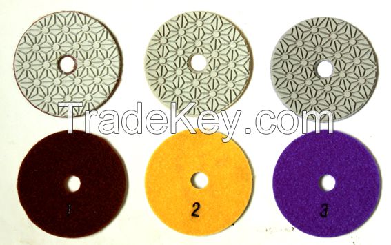 3 steps polishing pad