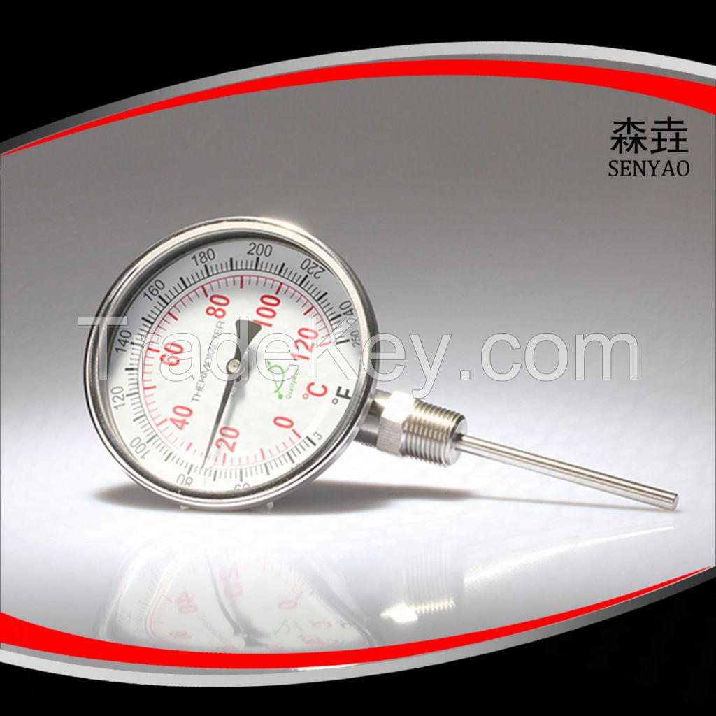 Bottom ConnectionÂ Bimetal Thermometer